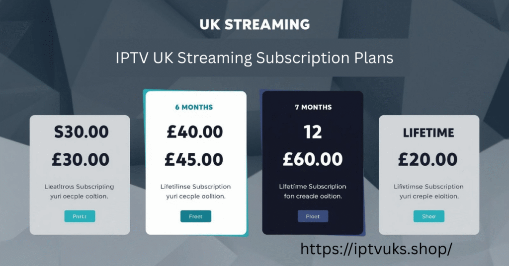 UK Streaming Subscription Plans